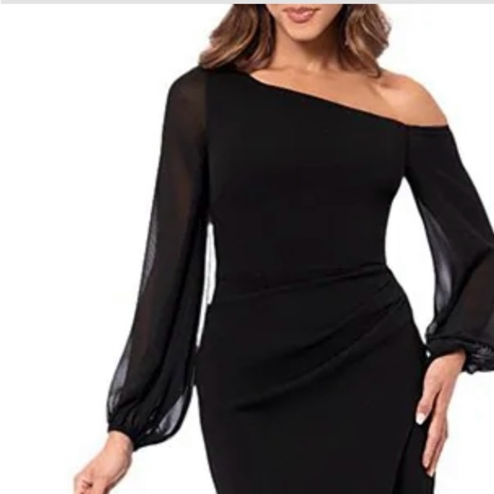 Betsy Adams elegant formal black dress